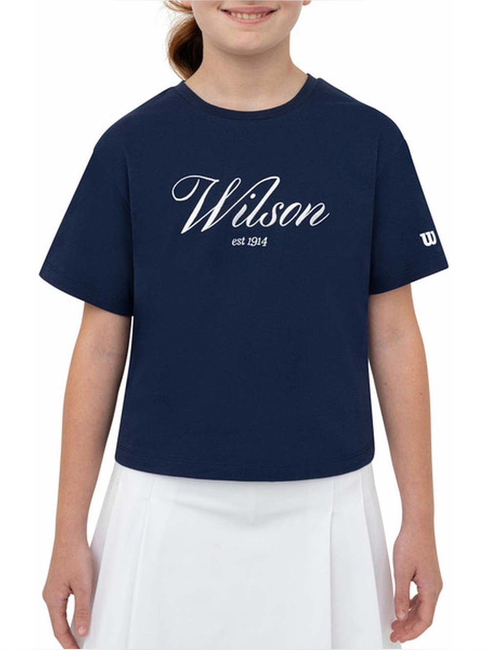 NWT Wilson Kids' Navy Boxy Tee XL